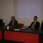 Il dott.P.O.Carli introduce l'intervento del dott.R.Mele (a sinistra)